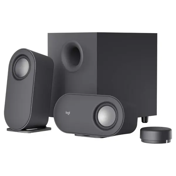 Logitech Z407 Bluetooth Computer Speakers with Subwoofer – 80W Peak Power | Wireless Control Dial | Dual Connectivity (Bluetooth + 3.5mm)