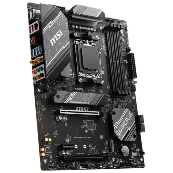 MSI B650 GAMING PLUS WIFI Motherboard | AMD B650 Chipset, Socket AM5, DDR5 7200+ MHz, PCIe 4.0, Wi-Fi 6E, 2.5G LAN, ATX Form Factor, AMD Ryzen 7000/8000/9000 Series CPU Support
