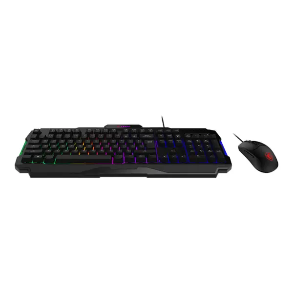 MSI FORGE GK100 Combo – RGB Gaming Keyboard & Mouse Set | Mechanical Feel | Adjustable DPI | Ergonomic Design