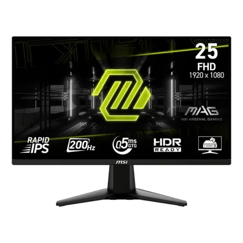 MSI MAG 255F E20 24.5" FHD 200Hz 0.5ms Rapid IPS Gaming Monitor with FreeSync Premium & HDR Ready