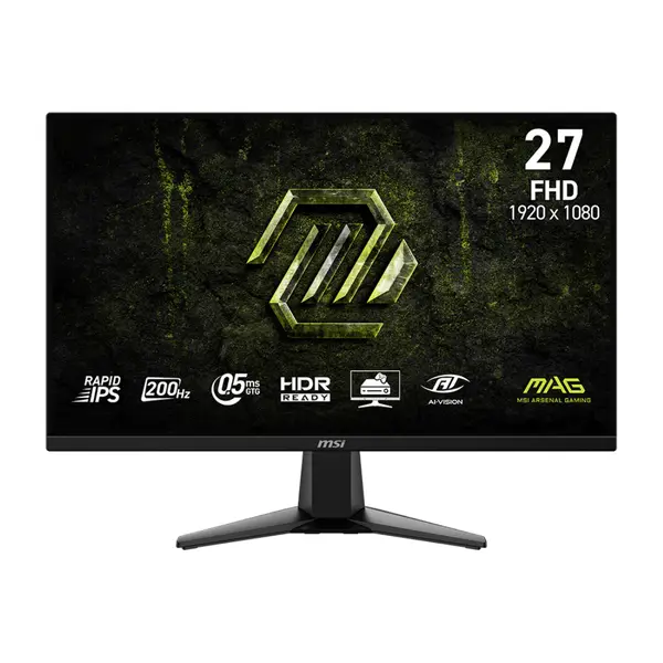 MSI MAG 275F E20 27" Gaming Monitor 200Hz Rapid IPS 0.5ms FHD Adaptive Sync