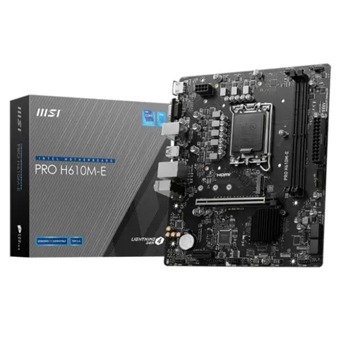 MSI PRO H610M-E Motherboard | LGA 1700, DDR4, PCIe 4.0, M.2