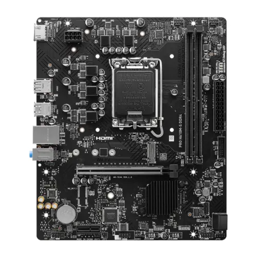 MSI PRO H610M-S D4 Motherboard | LGA 1700, DDR4, PCIe 4.0, M.2