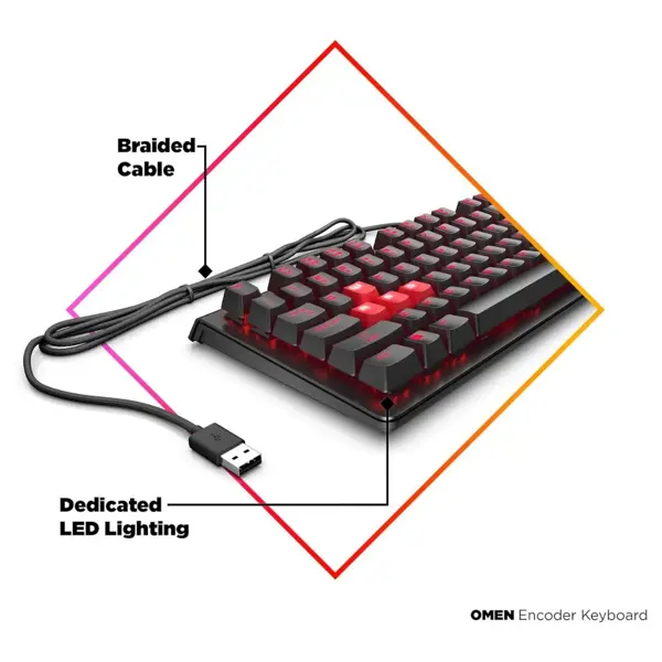 OMEN by HP Encoder Full-Size Mechanical Gaming Keyboard - Cherry MX Switches, N-Key Rollover
