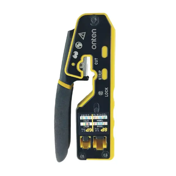 ONTEN E992 2-in-1 Modular Crimping Tool – RJ45/RJ11 Crimping, Cutting & Cable Stripping Tool
