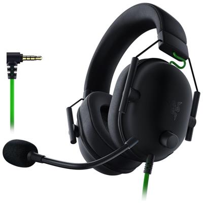 Razer BlackShark V2 X Gaming Headset: 7.1 Surround Sound - 50mm Drivers - Memory Foam Cushion - For PC, PS4, PS5, Switch - 3.5mm Audio Jack - Black - White
