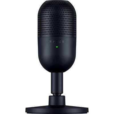 Razer Seiren V3 Mini USB Microphone: Condenser Mic - Supercardioid Pickup Pattern - Tap-to-Mute Sensor with LED Indicator - Shock Absorber - Ultra Compact - PC, Discord, OBS Studio, XSplit - Black, White Pink