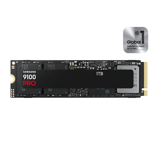 SAMSUNG SSD 1TB 9100 PRO NVMe Internal SSD | PCIe Gen 5.0 x4, 14700 MB/s Read, 13300 MB/s Write, M.2 2280 Form Factor, Available with and without Heatsink