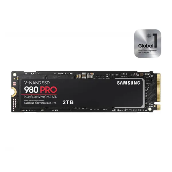 SAMSUNG SSD 2TB 980 PRO NVMe Internal SSD M.2 | PCIe Gen 4.0 x4, 7000 MB/s Read, 5100 MB/s Write, M.2 2280 Form Factor
