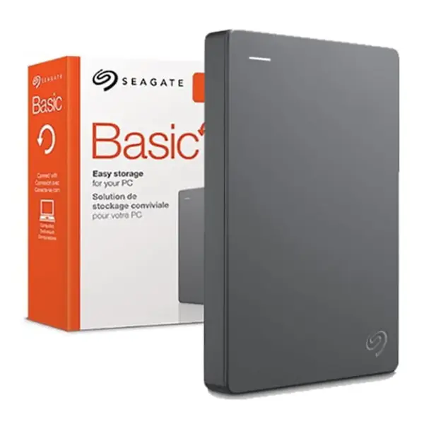 Seagate Basic 1TB Portable External Hard Drive – USB 3.0, Plug & Play, Compact Design, Black