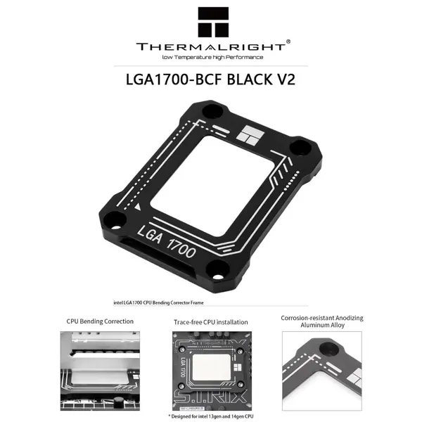 Thermalright LGA1700-BCF Black V2 CPU Anti-Bending Contact Frame