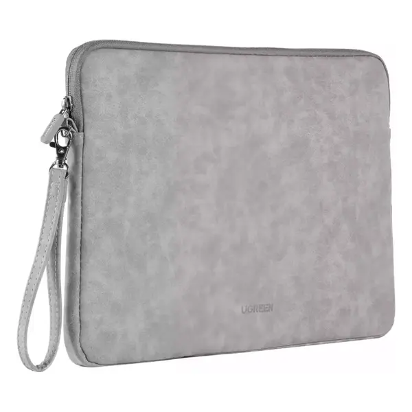 UGREEN 20476 Laptop Sleeve Case – Premium Nubuck Leather & Soft Velvet Lining, Slim Protective Design