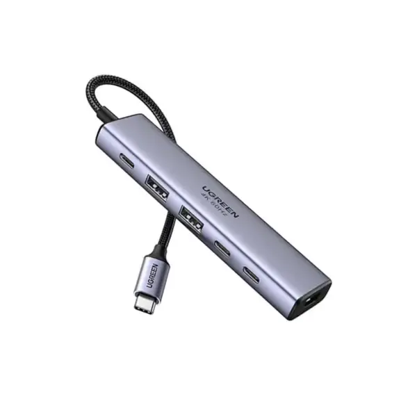 UGREEN 35999 6-in-1 USB-C Hub – 4K HDMI, 100W PD Charging, Dual USB-A 3.2, Dual USB-C 3.2