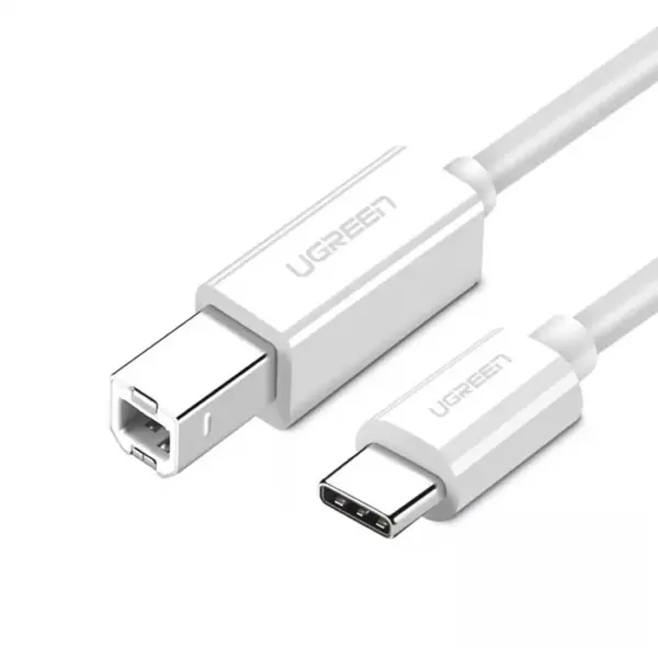 UGREEN USB-C to USB 2.0 Print Cable (1.5 m) – USB-C Male to USB-B 2.0 Male, High-Speed Printer / Scanner Connection