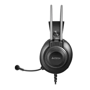 A4-TECH FH200U Wired USB Headphones – Stereo Gaming & Music Headset (Grey)