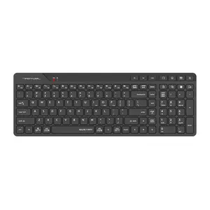 A4Tech Fstyler FBK27C AS Bluetooth & 2.4GHz Wireless Keyboard – QuietKey, Multi-Device, USB-C Rechargeable – Black / White