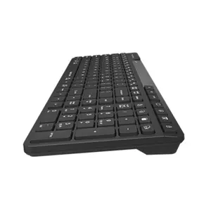 A4Tech Fstyler FBK27C AS Bluetooth & 2.4GHz Wireless Keyboard – QuietKey, Multi-Device, USB-C Rechargeable – Black / White