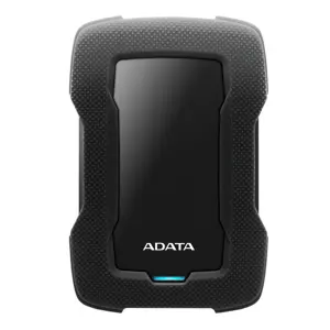 ADATA HD330 1TB Shock-Resistant External Hard Drive | USB 3.2 Gen 1 (5Gbps) | Silicone Casing | AES 256-Bit Encryption | Black