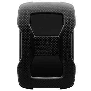 ADATA HD330 1TB Shock-Resistant External Hard Drive | USB 3.2 Gen 1 (5Gbps) | Silicone Casing | AES 256-Bit Encryption | Black