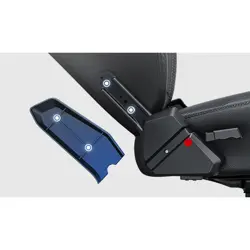 Anda Seat Phantom 3 Premium Gaming Chair, Ergonomic Design, DuraXtra™ Leatherette, Stormy Black, Clowdy White (PVC) & Carbon Black (Fabric)