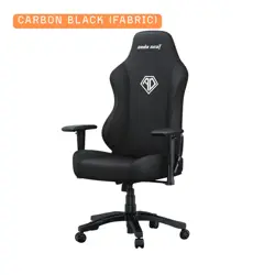 Anda Seat Phantom 3 Premium Gaming Chair, Ergonomic Design, DuraXtra™ Leatherette, Stormy Black, Clowdy White (PVC) & Carbon Black (Fabric)