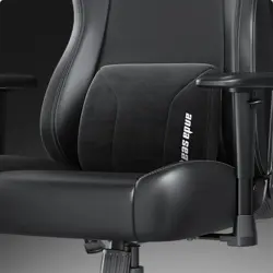 AndaSeat Novis Memory Lumbar Pillow - Ergonomic Support, L & XL Sizes, Black Fabric
