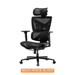 AndaSeat X-Air Pro Mesh Office Gaming Chair | 5D Armrests, Adjustable Seat Depth, Dynamic Lumbar - Space Black & Ash Grey