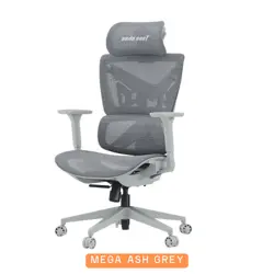AndaSeat X-Air Pro Mesh Office Gaming Chair | 5D Armrests, Adjustable Seat Depth, Dynamic Lumbar - Space Black & Ash Grey