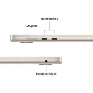 Apple MacBook Air 15.3″ MW1J3 (M4, 10-Core Chip) | 16GB Unified Memory | 256GB SSD | 10-Core GPU | Liquid Retina Display | Starlight | macOS | 1-Year Warranty