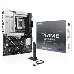 ASUS PRIME Z890-P WIFI Z890 LGA 1851 ATX motherboard, Intel® Core™ Ultra Series 2 Ready, Advanced AI PC-ready, 14+1+1+2 power stage, DDR5, PCIe® 5.0, Thunderbolt™ 4 USB Type-C®, 4x M.2, Wi-Fi 7, 2.5Gb