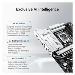 ASUS PRIME Z890-P WIFI Z890 LGA 1851 ATX motherboard, Intel® Core™ Ultra Series 2 Ready, Advanced AI PC-ready, 14+1+1+2 power stage, DDR5, PCIe® 5.0, Thunderbolt™ 4 USB Type-C®, 4x M.2, Wi-Fi 7, 2.5Gb