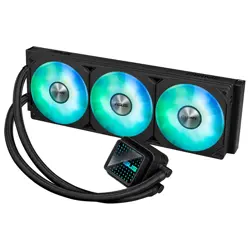 ASUS Prime LC 360 ARGB All-in-one AIO CPU Liquid Cooler AMD: AM5 & AM4 Intel: LGA 1851, 1700, 1200, 115x Specially Designed CPU Contact Area, finned Channels, Infinity Mirror, pre-Installed ARGB Fans