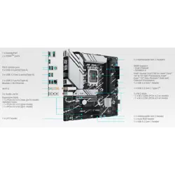 ASUS Prime B760M-A WIFI Motherboard – LGA 1700, Intel B760 Chipset, DDR5, PCIe 4.0, Wi-Fi 6, Micro-ATX