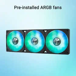 ASUS Prime LC 360 ARGB All-in-one AIO CPU Liquid Cooler AMD: AM5 & AM4 Intel: LGA 1851, 1700, 1200, 115x Specially Designed CPU Contact Area, finned Channels, Infinity Mirror, pre-Installed ARGB Fans