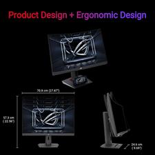 ASUS ROG Strix XG32WCS 32 inch 1440P USB-C Curved HDR Gaming Monitor  - QHD, 180Hz, 1ms, Fast VA, Extreme Low Motion Blur Sync, FreeSync, DisplayWidget, Tripod Socket, AI Technology