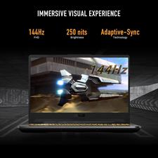 ASUS TUF FA506NC Gaming A15 Gaming Laptop, AMD Ryzen™ 5 7535HS, 8GB DDR5, 512GB PCIe® Gen4 NVMe™ SSD,  15.6” FHD 144Hz Display, NVIDIA® GeForce RTX™ 3050, Wi-Fi 6, DOS, Black