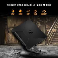 ASUS TUF FA506NC Gaming A15 Gaming Laptop, AMD Ryzen™ 5 7535HS, 8GB DDR5, 512GB PCIe® Gen4 NVMe™ SSD,  15.6” FHD 144Hz Display, NVIDIA® GeForce RTX™ 3050, Wi-Fi 6, DOS, Black
