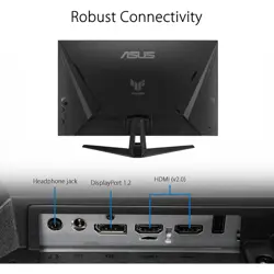 ASUS TUF Gaming Monitor VG32AQA1A 32 inch, 1440P HDR Monitor - QHD (2560 x 1440), 170Hz, 1ms, Extreme Low Motion Blur, FreeSync Premium, DisplayPort, HDMI, HDR-10, Shadow Boost, VESA Wall Mountable,BLACK