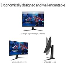 ASUS XG32VC ROG Strix 31.5-inch WQHD 1400P Curved Gaming Monitor with FreeSync Premium Pro 125% SRGB and Extreme Low Motion Blur Sync