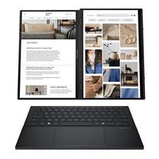 ASUS Zenbook Duo UX8406CA, Intel Ultra 9 285H, 32GB RAM, 2TB NVMe SSD, 14 inch 3K OLED Touch Screen, WiFi 7, BT 5.4, Windows 11, Inkwell Gray