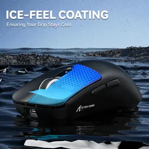 ATTACK SHARK R6 Three-Mode Wireless Gaming Mouse – PAW3950 MAX, 42,000 DPI, 8K Polling, Ultra-Light 39g