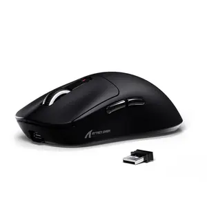ATTACK SHARK X3 Wireless Gaming Mouse – PAW3395 Sensor, 26,000 DPI, Tri-Mode, Superlight 49g (Black, Red & White)