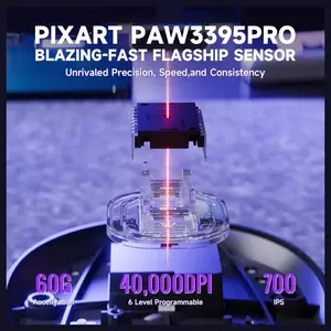 ATTACK SHARK X8 PRO Flagship Lightweight Gaming Mouse – PAW3395 PRO, 40,000 DPI, Tri-Mode, 8K Polling, 55g (Black)