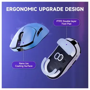ATTACK SHARK X8 PRO Flagship Lightweight Gaming Mouse – PAW3395 PRO, 40,000 DPI, Tri-Mode, 8K Polling, 55g (Black)