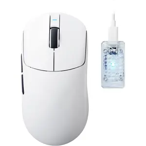 ATTACK SHARK X8 Ultimate Flagship Wireless Gaming Mouse – PAW3950 MAX, 42,000 DPI, Tri-Mode, 8K Polling, 55g (Black & White)
