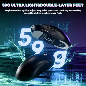ATTACK SHARK X8 Ultimate Flagship Wireless Gaming Mouse – PAW3950 MAX, 42,000 DPI, Tri-Mode, 8K Polling, 55g (Black & White)