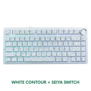 Aula F75 Gasket Mechanical Keyboard (75% Layout, Tri-Mode Wireless/Bluetooth/Type-C, Hot-Swappable, RGB, South-Facing LED)