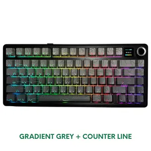 Aula F75 Gasket Mechanical Keyboard (75% Layout, Tri-Mode Wireless/Bluetooth/Type-C, Hot-Swappable, RGB, South-Facing LED)