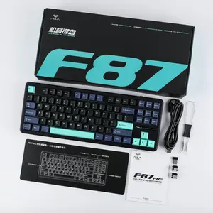 AULA F87 Pro Wireless Mechanical Keyboard – TKL Hot Swappable RGB, Triple Mode BT/2.4G/USB-C