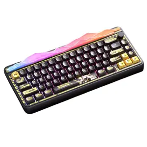 Aula LEOBOG Hi65 CNC Aluminum Mechanical Keyboard (65% Layout, Tri-Mode Wireless/Bluetooth/Type-C, Hot-Swappable, RGB, Metal Knob)